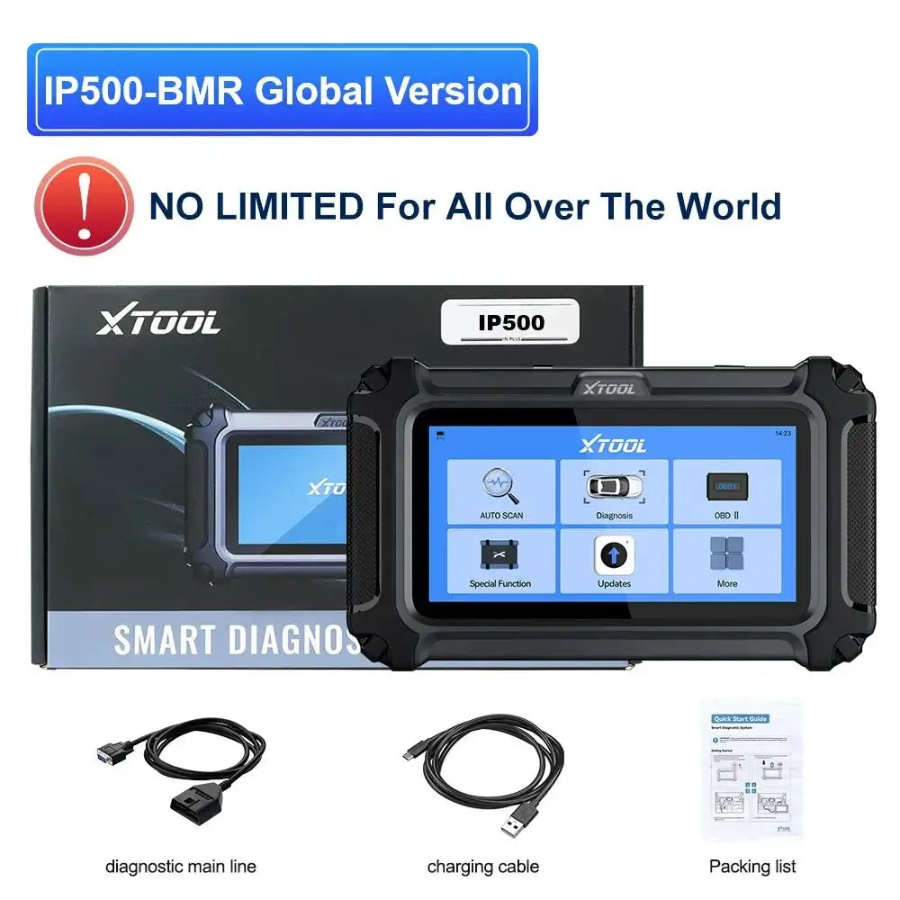 XTOOL IP500 For BMW OBD2 Bi-Directional Scan Tool with ECU Coding 23+ Reset Services Injector Coding Lifetime Free Update