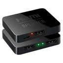 1x2 4K HDMI Splitter HDMI Switch Dual Display Video Distributor