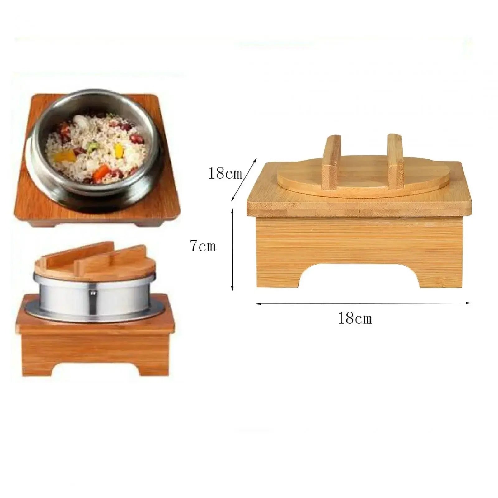 Portable Mini Pressure Cooker 304 Stainless Steel Pot