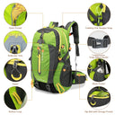 40L Water Resistant Travel Backpack For Camping Hiking Gear