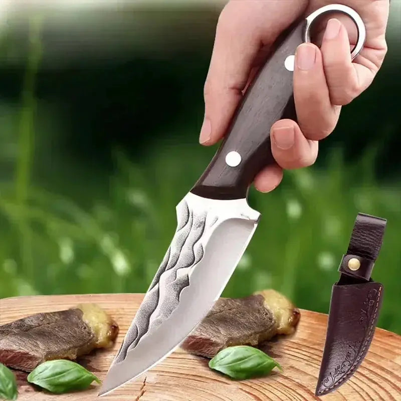 Handcrafted Stainless Steel Boning And Chef Knife Set - OurLum.com