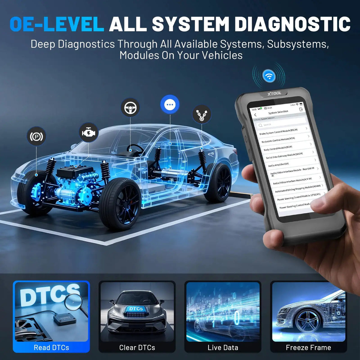 XTOOL TP580 TPMS Programming Diagnostic Tools All System Automotive Scanner 22+ Services Lifetime Free Update TP150 Upgrade