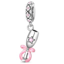 Sterling Silver Charm Beads Glowing