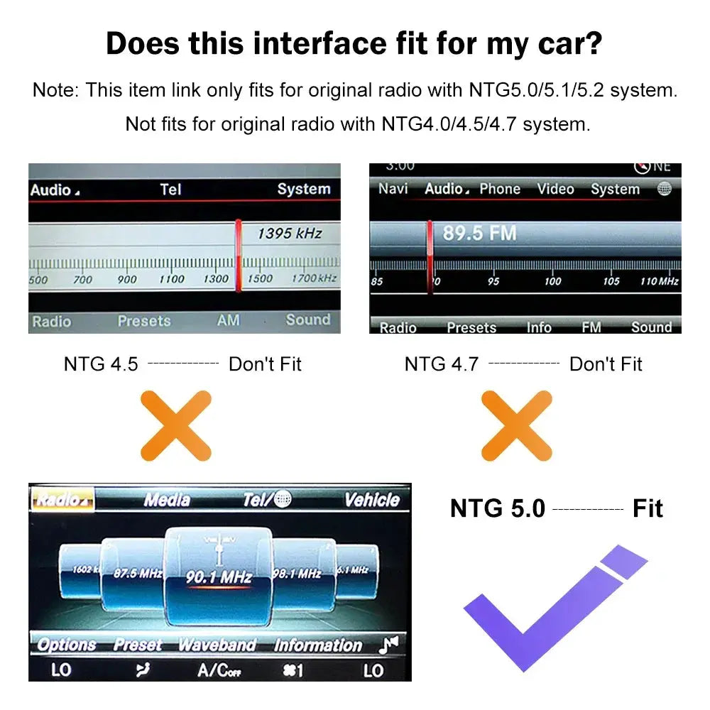 Road Top Wireless CarPlay Decoder for Mercedes NTG5.0