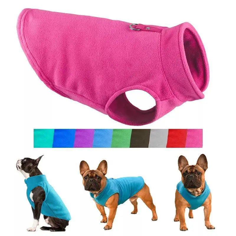 Cozy Winter Dog Jacket Warm Fleece For Small Breeds
