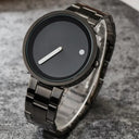 Dot Matrix Mens Watch Alloy Band Precision Quartz Timepiece