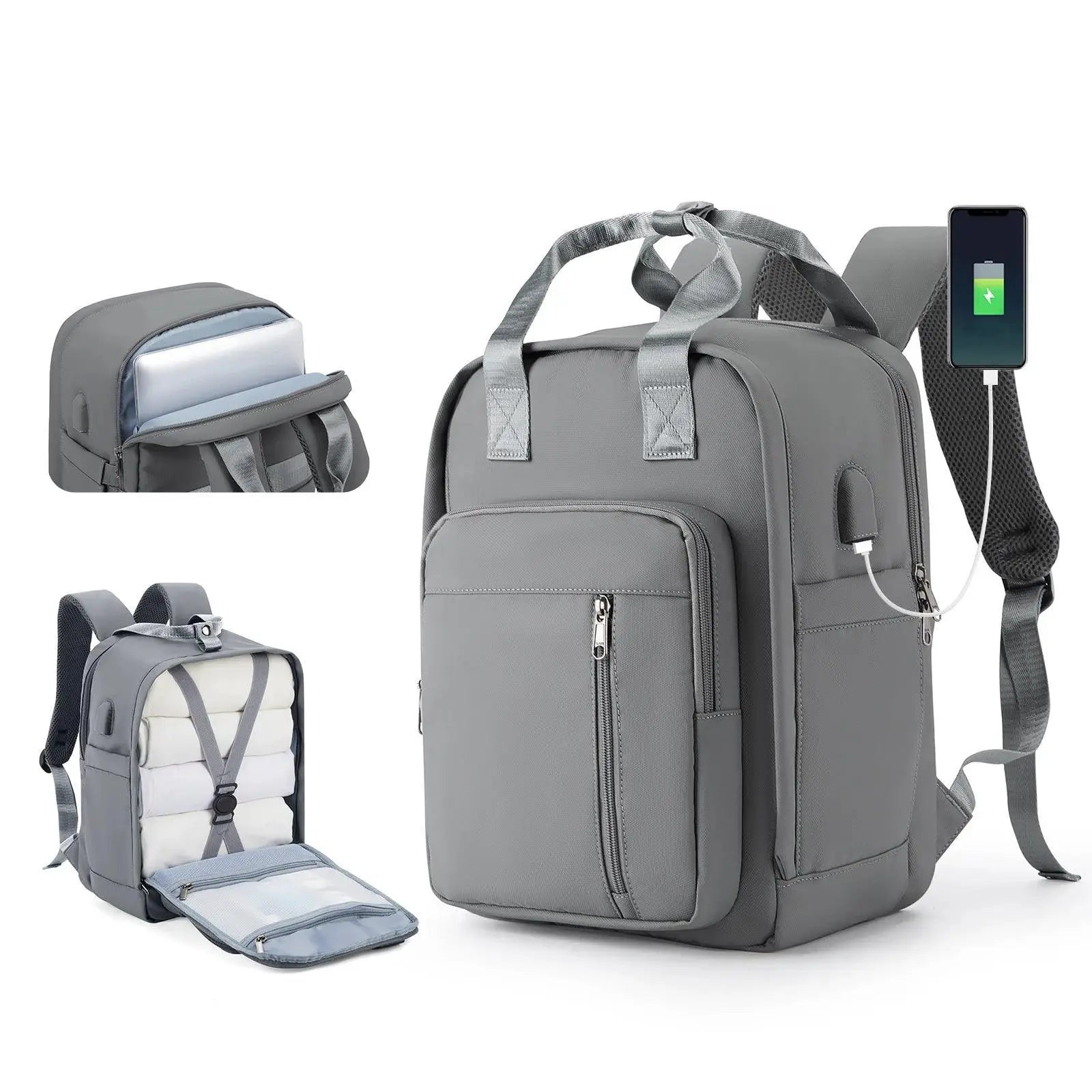 Lightweight Waterproof Travel Backpack USB Charging Port