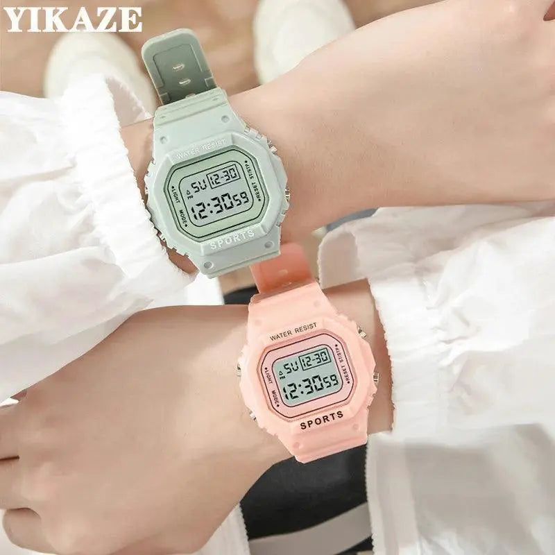 YIKAZE LED Sports Watch Waterproof Fitness Timepiece