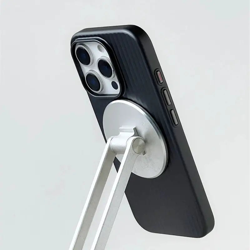 Fashion Plating Luggage Stripes For MagSafe Phone Case For iPhone 18 17 16 15 14 Pro Max Shockproof Wireless Charge Matte Cover