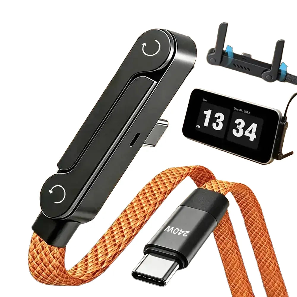 Type C Fast Charge Cable - Foldable Phone Holder — product view 1