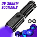 Zoomable Uv Flashlight 395Nm - Pet Stain Finder