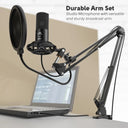 USB Computer Microphone Kit With Adjustable Arm Bracket
