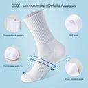 5 Pair Cotton Blend Socks For Daily Use Comfort Pack