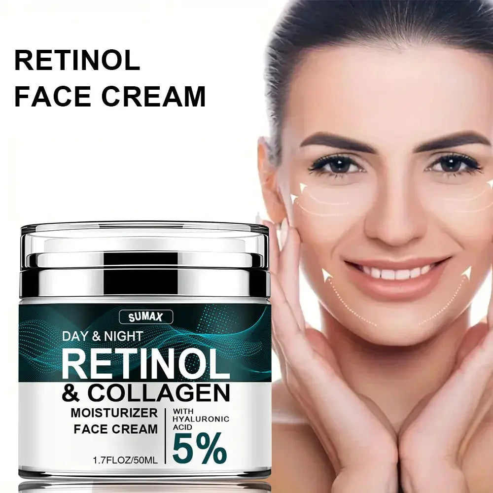 New Retinol Lifting Firming Cream Collagen Wrinkle Removing Face Cream Young Moisturizing Whitening Skin Brightening Product