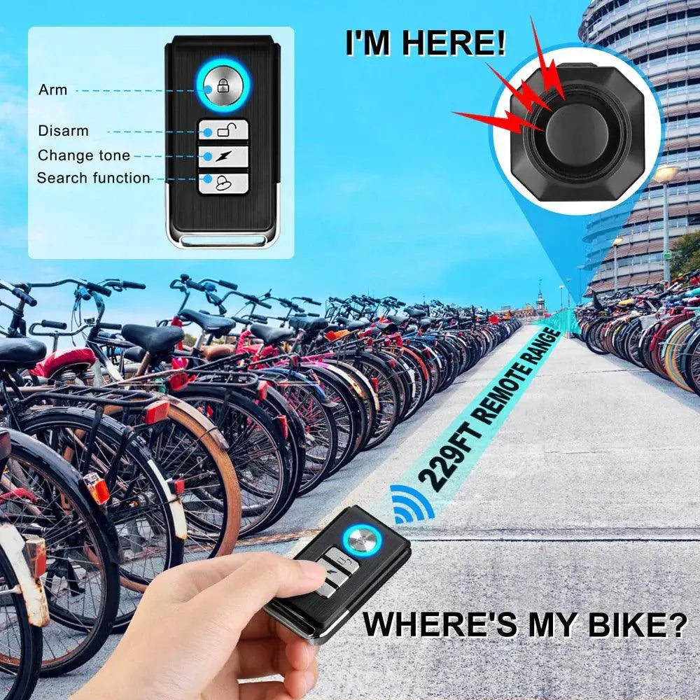 Motorcycle Alarm System Wireless Waterproof Security Kit