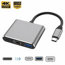 3-In-1 Usb-C Hub - Hdmi Adapter With Fast Charging