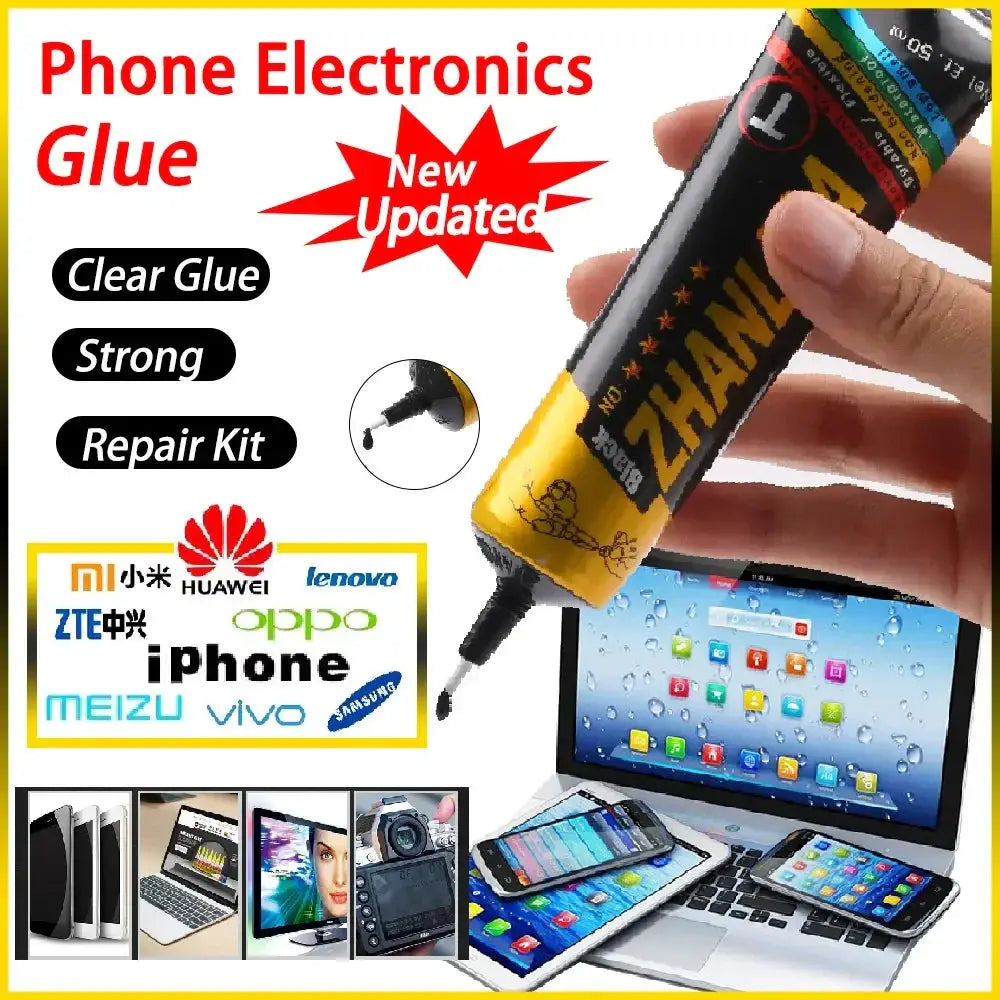 Zhanlida Black Glue Electronics Repair Sealant 15 50 80ml