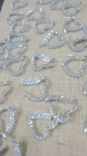 Korean Style Light Luxury Zircon Heart Wheat Earrings