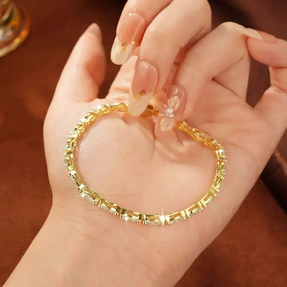 Exquisite Gold Tennis Bracelet — product image 3