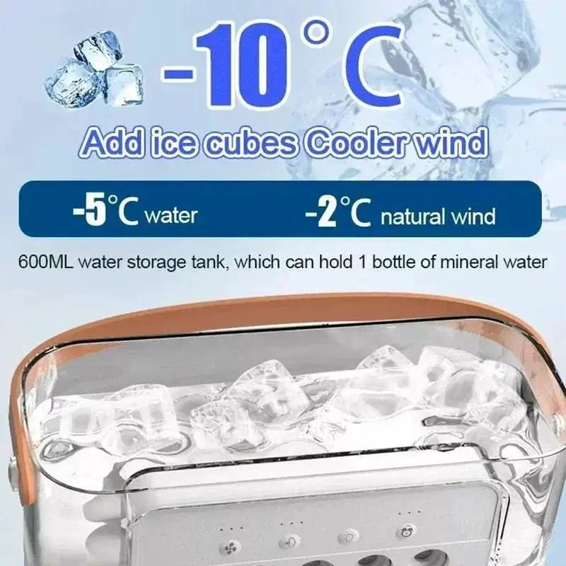 Portable 3 In 1 Fan Air Conditioner Humidifier Cooler - OurLum.com