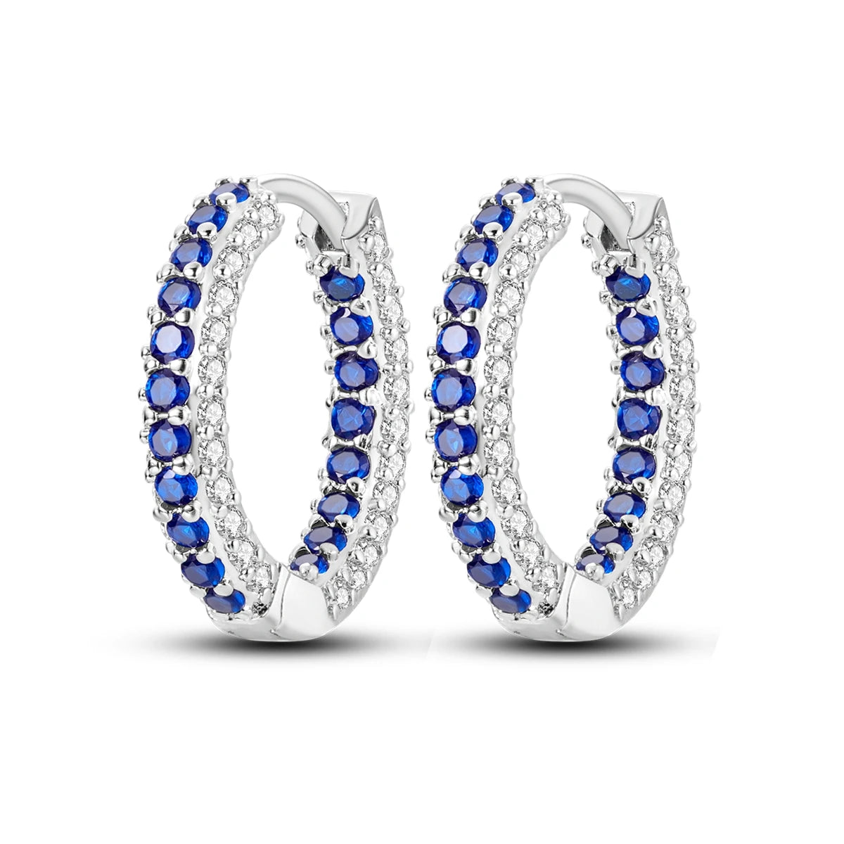 Silver Plated Hoop Earring Pendientes