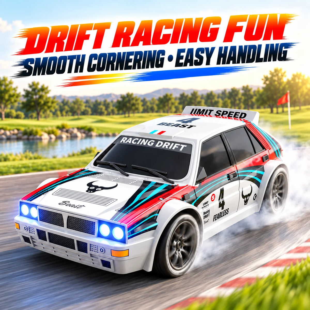 ZNLYRION RC Car Drifting Race Car Scale Wheel Drive Adjustable — product view 3