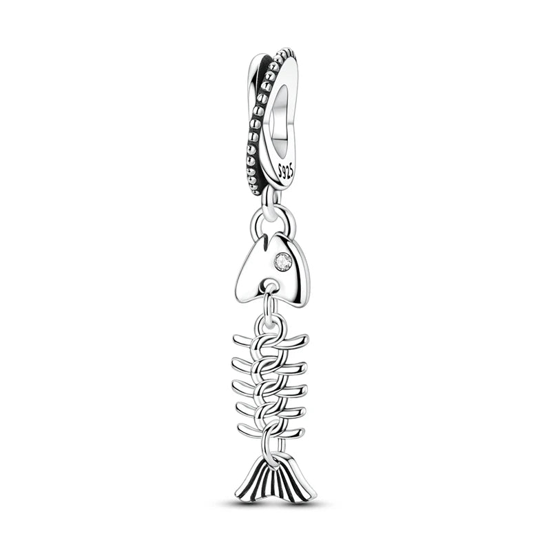 Sterling Silver Charm Pendant Sun