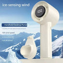Portable Mini Fan - LED Cooling 100 Speeds