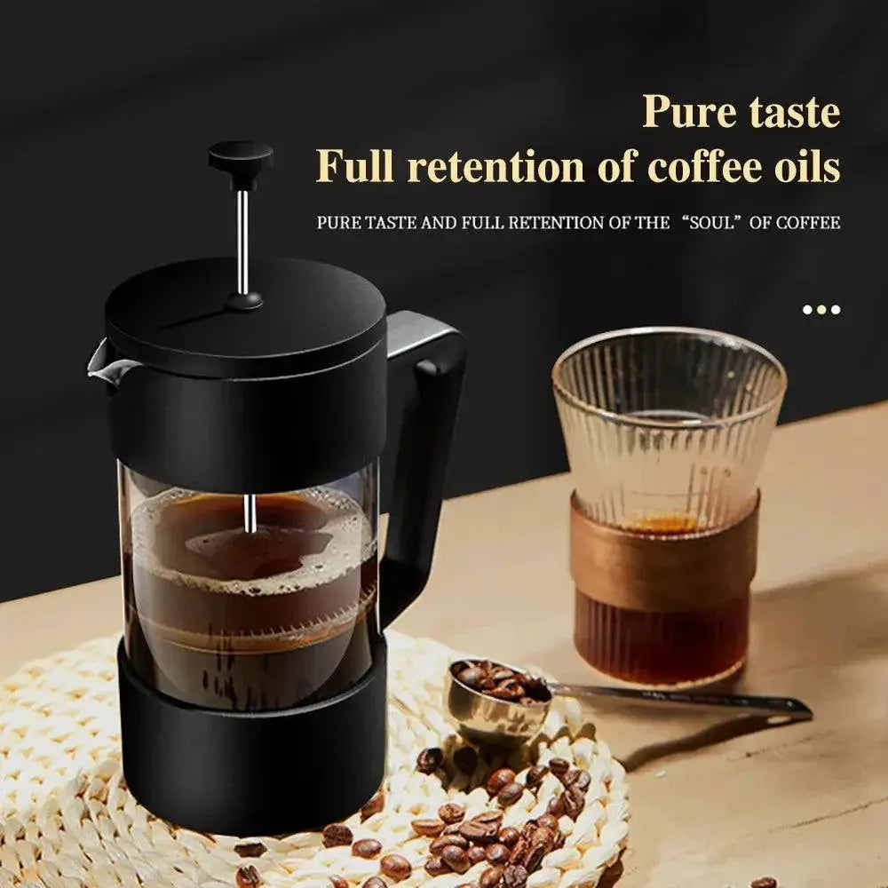 French Press Coffee Maker Glass Brewer 350ml 600ml 1000ml