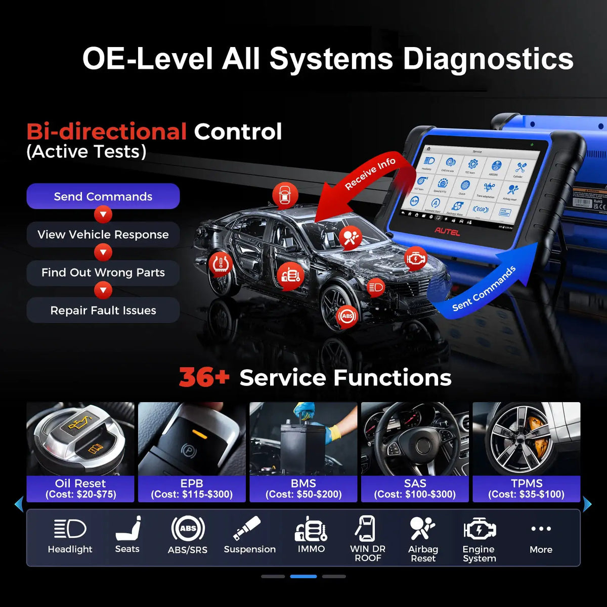 Autel MaxiIM Automotive Scanner IMMO Key Programming Diagnostic — product view 4
