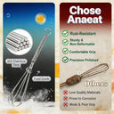 Small Wire Whisk Set of , Portable Stainless Steel Kitchen