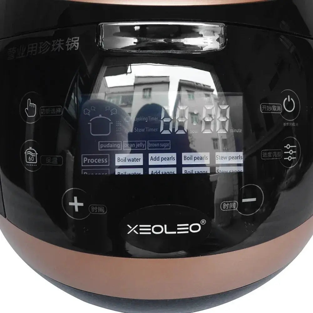 XEOLEO 5L Tapioca Cooker Pearl Warmer Pot For Milk Tea Shop