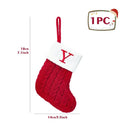 Personalized Snowflake Knit Christmas Stocking Joyful Decor