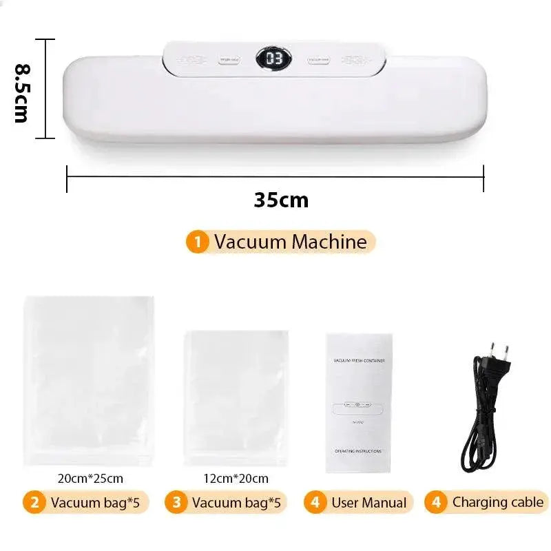 Vacuum Sealer Machine With 10 Free Bags For Freshness