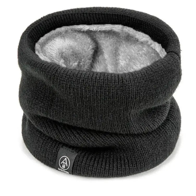 Winter Warm Knitted Ring Scarf Women Men Thick Muffler