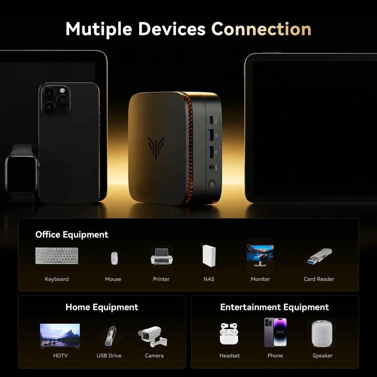 KAMRUI Embedded Ryzen Mini PC for Office Work — product view 8