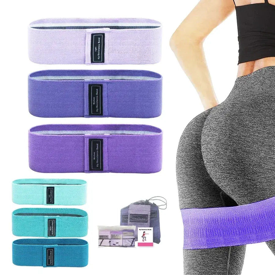 Non Slip Fabric Resistance Bands for Workout and Yoga