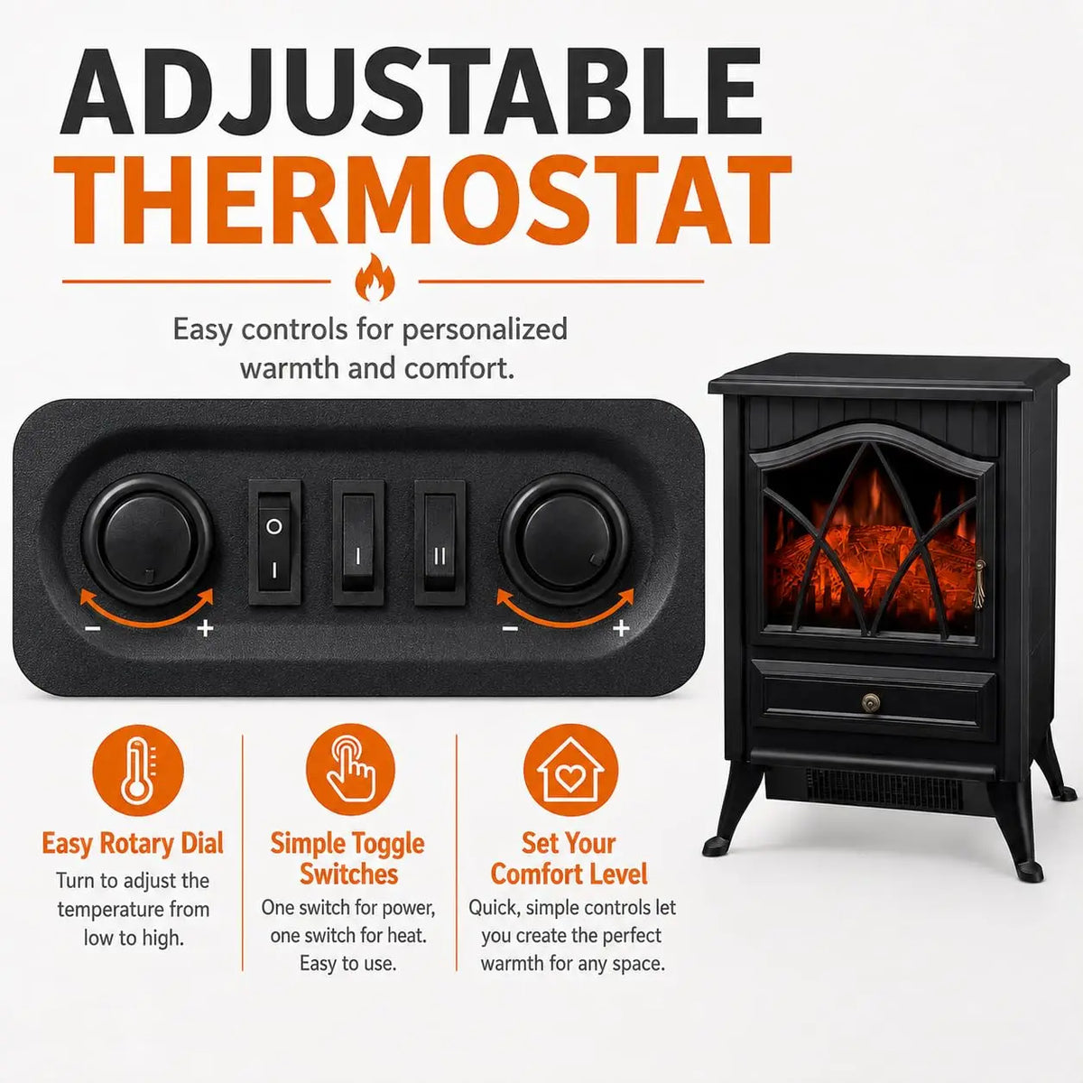 Portable LED Room Heater