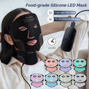 Silicone LED Mask 7 Color Photon Therapy for Face and Neck Rejuvenation Glow