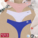 Seductive Cotton Thong Set Stylish G-String Panties for Women