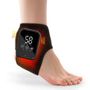 Rechargeable Cordless Heated Ankle Brace Massager with Vibration, 3 Heat Levels & 3 Modes, Electric Foot Warmer Wrap, 2000mAh Battery, 15Min Timer