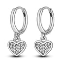 Silver Plated Hoop Earring Pendientes