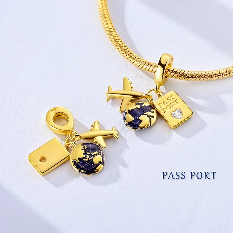Mula Charm Sterling Silver Golden