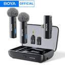 Boya Boyalink 2 Lavalier Microphone System For IPhone Android Cameras Stream Pro
