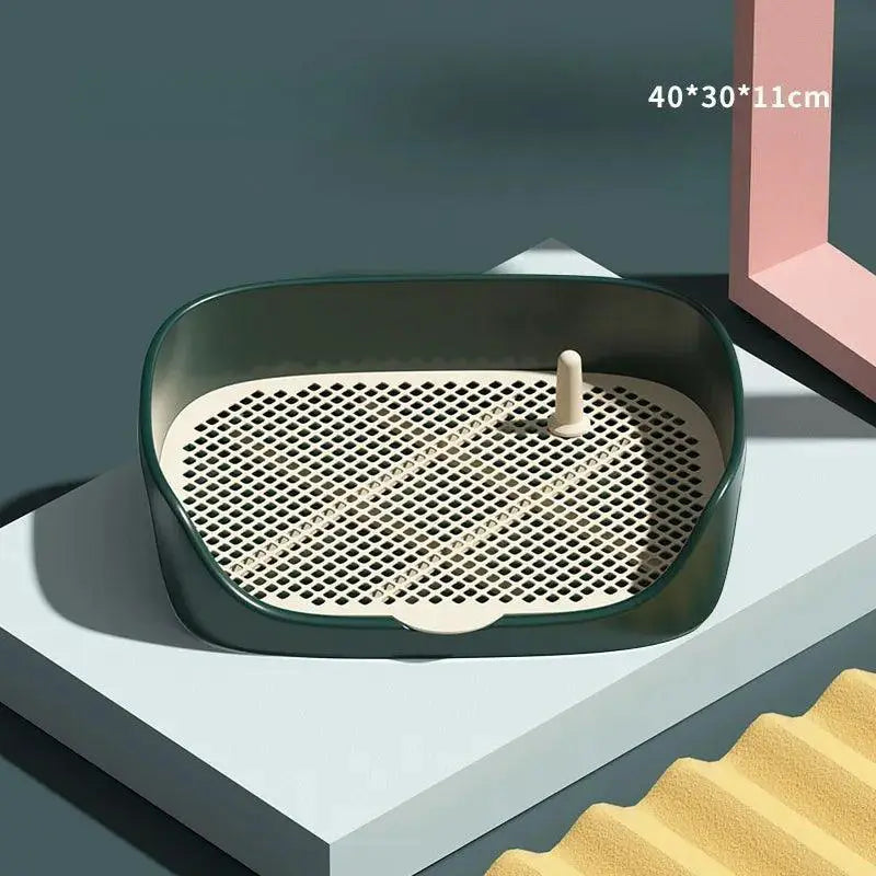 Portable Pet Toilet Training Plastic With Pillar Mat Tray