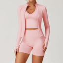 Yoga Set Seamless Fitness Suit Women 3 Piece