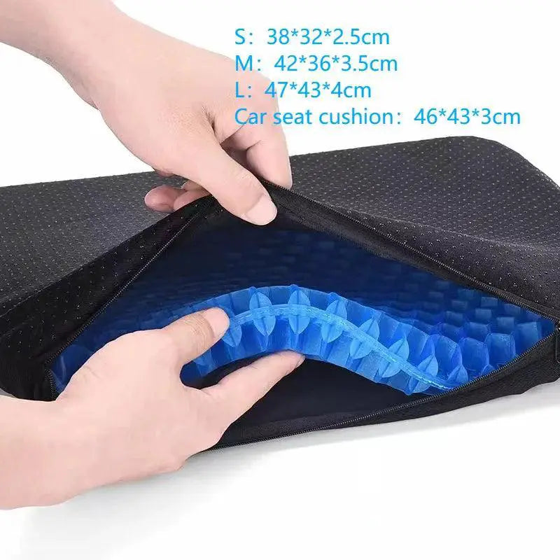 Breathable Honeycomb Memory Foam Seat Cushion For Office Use