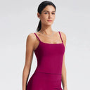 NCLAGEN - Built-In Bra Tank Top Yoga Vest Women