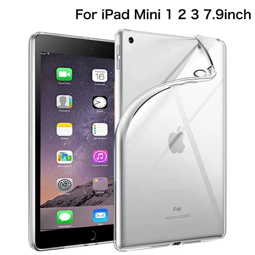 iPad Clear Silicone Case Transparent Protection Cover