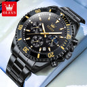 Olevs Men Diving Watch Moon Phase
